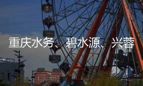 重庆水务、碧水源、兴蓉环境,谁是成长能力最强的水务及水治理企业?